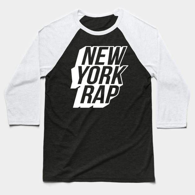New York Rap Baseball T-Shirt by HipHopTees